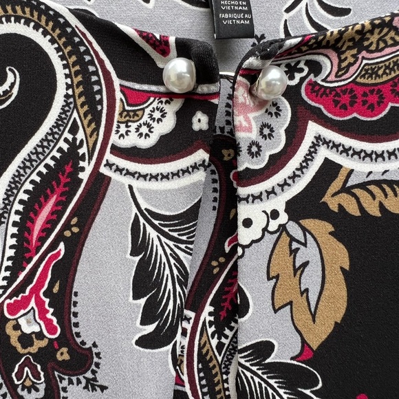 WHITE HOUSE BLACK MARKET Paisley Shift Dress size Small - Picture 6 of 10